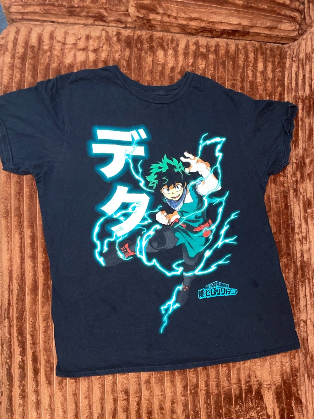 My Hero Academia Izuku Midoriya Black Kids Graphic T-Shirt